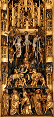 Burvenich_St.Stephani Auffindung_Antwerpener Flugelaltar_aus dem Werkstattkreis des sog. Meisters von Linnich_(ca1520)_(detail)_Kreuzigung_112x240.jpg